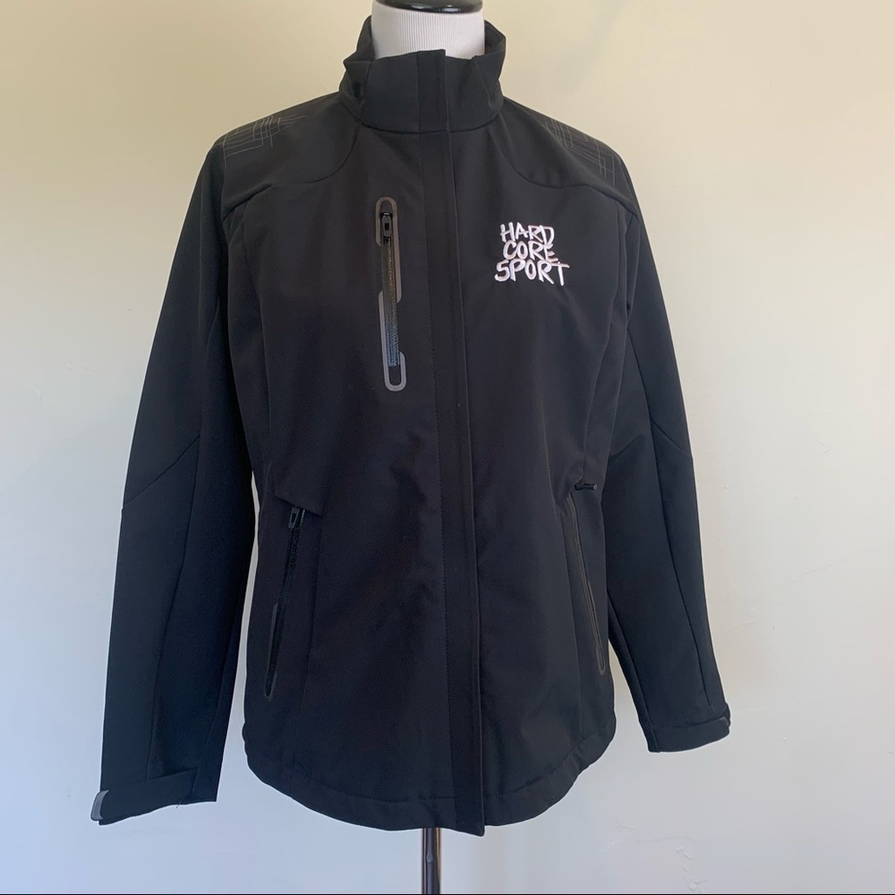 Black hard core jacket